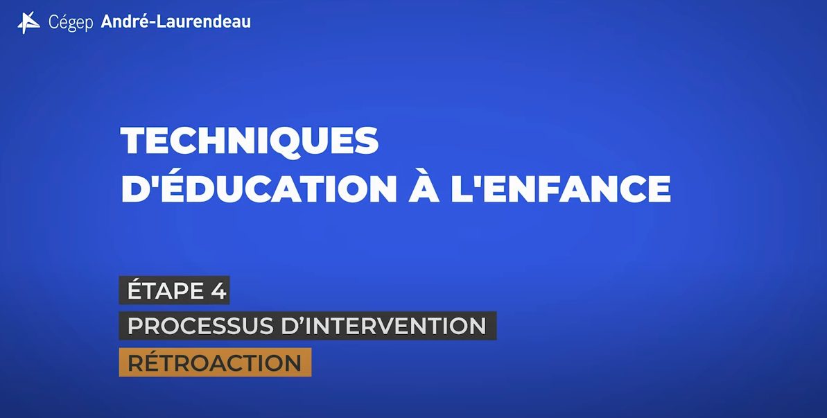 Étape 4 : Rétroaction