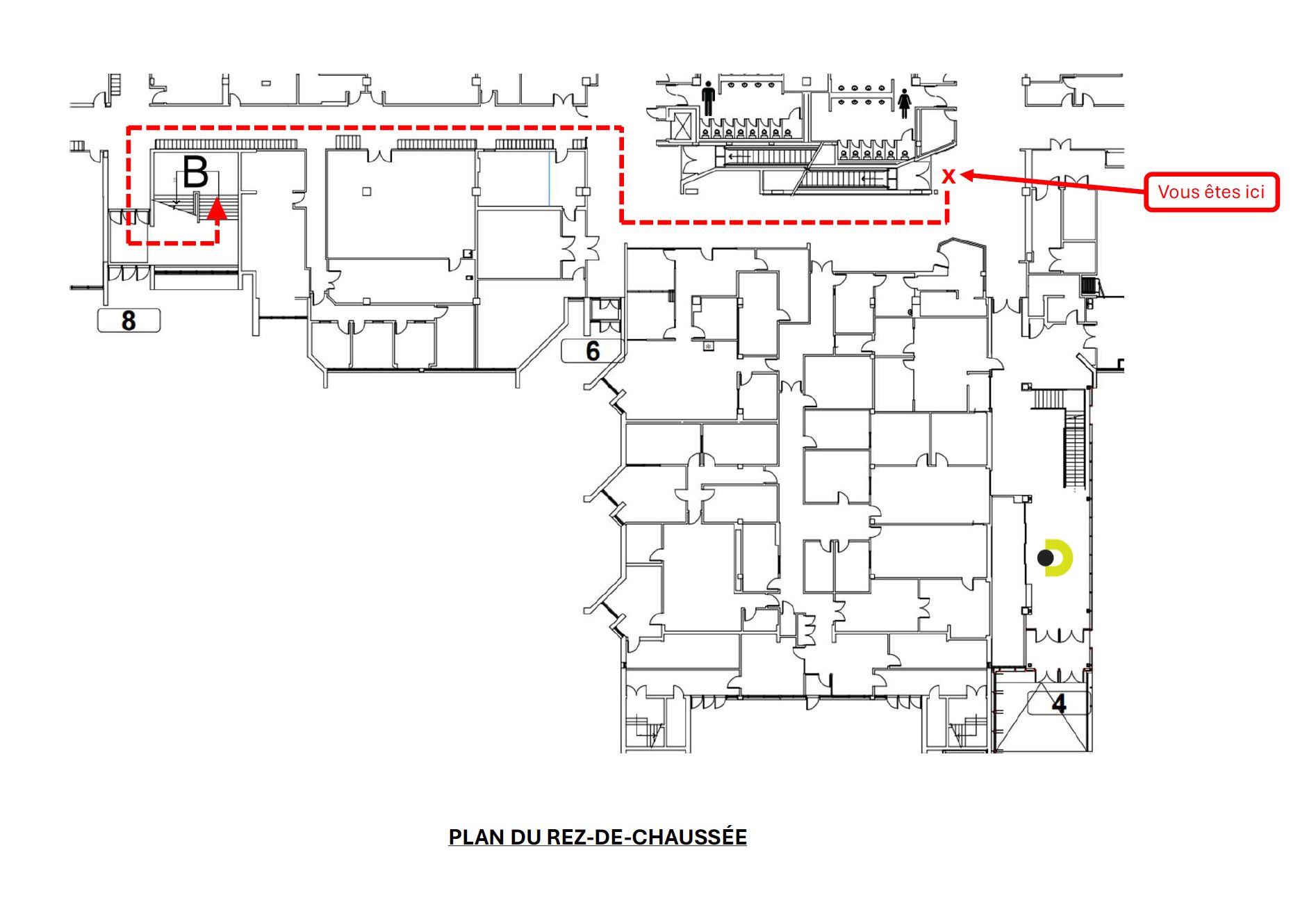 Plan pour se rendre à la bibliothèque